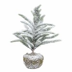 Tree in moss cover, decorative snowy, green, 28x55x28cm, pc|Ego Dekor
