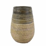 Basket LOMBOK, diameter 40x33cm, grey|light yellow|Van Der Leeden 1915