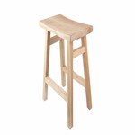 Židle barová WOO, přírodní, TEAK, 42X28x54cm (DOPRODEJ)|Van Der Leeden 1915