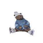 Decoration bear on skates, 13x15.5x11cm, pc|Ego Dekor