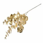 Eucalyptus artificial plant/flower, gold, 72cm|Ego Dekor