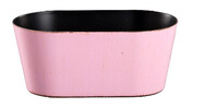 Cover for a flower pot, oval, pink, 27.5x15x11.8cm (SALE)|Ego Dekor