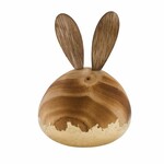 BUNNY decoration, wood, natural/golden, 5.3x5.3x11cm (SALE)|Ego Dekor