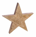 Hviezda s trblietavým okrajom, ružová, 30x30x4cm (DOPREDAJ)|Ego Dekor