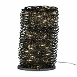 VZ 2021 LED table lamp, aluminum, black, 100LED, warm white, 1.8 m cable, |Ego Dekor