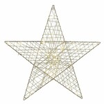Gwiazda LED, 50 diod LED, baterie 3xAA, złota, 70cm (WYPRZEDAŻ)|Ego Dekor