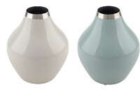 Váza kovová, tyrkysová, pr.16,5x20cm, balenie obsahuje 2 kusy! (DOPREDAJ)|Ego Dekor