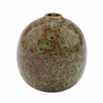 Wazon Antik, ceramiczny, zielony/brązowy, 10x10x13,3cm (WYPRZEDAŻ)|Ego Dekor