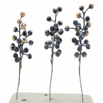 VZ 2021 Berry branch Art and Nature, blue/gold, 25cm (SALE)|Ego Dekor