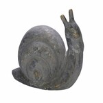 Snail figurine, grey/gold, 33x20x31cm (SALE)|Ego Dekor