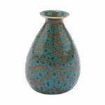 Váza Blue Sand, keramika, modrá / hnedá, 8x8x15cm (DOPREDAJ)|Ego Dekor