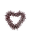 Snowy heart, burgundy, V (SALE)|Ego Dekor