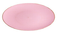 Plastic plate, pink, diameter 33x2cm (SALE)|Ego Dekor