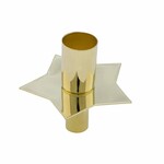VZ 2021 Candle holder for a bottle, for a tea light star, gold, 7.5x8.5 cm|Ego Dekor