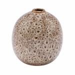 Wazon Natur Sand, ceramiczny, kremowy/brązowy, 10x10x15,3cm (WYPRZEDAŻ)|Ego Dekor