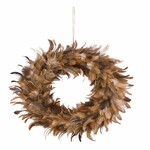 Feather wreath, diameter 25/x4cm, pcs *|Ego Dekor