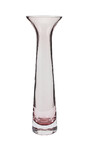 Wazon PIRKA, średnica 10x35cm, szkło, różowy|Ego Dekor