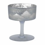 Glass cup Trees, silver, 7x20cm (SALE)|Ego Dekor