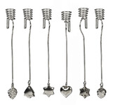 XXX CX Hanging candlestick, SALOS, silver, box of 6 pcs