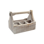 Kitchen utensil carrier - universal NORDIC, 29x18x22cm, acacia, white patina|TaG WoodWare