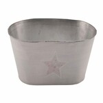 Cover for a flower pot with a star, oval, 30x17.5x12.5cm, pc|Ego Dekor