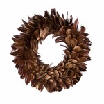 Wreath made of feathers, 45x45x4.5cm, pc|Ego Dekor