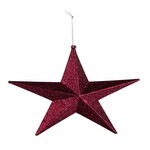 Curtain star 3D with glitter, 22.5x5x22.5cm, pc|Ego Dekor