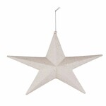 Zasłona gwiazda 3D z brokatem, 22,5x5x22,5cm, szt|Ego Dekor