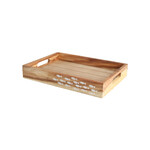 Fish tray OCEAN, 30x21x4.5cm, rustic acacia|TaG WoodWare