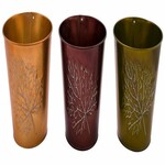Metalltopf, Blatt, kupfer bronze grün, 13x13x13cm, balení obsahuje 3 kusy!|Ego Dekor