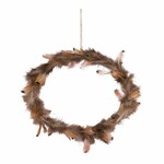 Feather wreath, diameter 25/x0.5cm, pc (SALE)|Ego Dekor