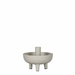 MANU candlestick, cream, diameter 15x11.5cm | Ego Dekor