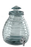 Nádoba na džus z recyklovaného skla s kohoutkem VČELÍ ÚL, 11 L, čirá, sklo (DOPRODEJ) (balení obsahuje 1ks)|Vidrios San Miguel|Recycled Glass