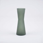COIN narrow vase, 20cm, green matte|Vidrios San Miguel|Recycled Glass