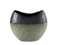 ADMONT vase, 22.5x13x19cm, green/grey|Ego Dekor