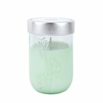 Candle in a glass with a dandelion Linden flower, soy wax, 220gr|Vidrios San Miguel|Recycled Glass