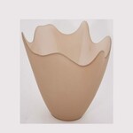 Bowl FESTON, ruffled, 20cm, brown matte|Vidrios San Miguel|Recycled Glass