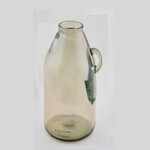 Vase with handle ALFA, 25.5 cm, bottle brown|smoke|Vidrios San Miguel|Recycled Glass