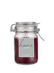 Candle in HOME jar, diameter 7x12cm, purple|altrot, pcs|Wenzel