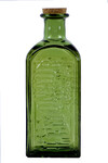ECO Butelka ze szkła pochodzącego z recyklingu na lemoniadę z korkową zakrętką 2 L, oliwkowa, 12x29 cm (opakowanie zawiera 1 szt.)|Ego Dekor