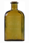ECO Butelka szklana z recyklingu z korkiem 4,6 L, brązowa, 20x39 cm (w opakowaniu 1 szt.) | Ego Dekor