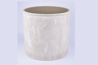 Ceramiczna osłona na doniczkę EVORA o średnicy 35x32cm, szara|ROCK GOLD|Ego Dekor