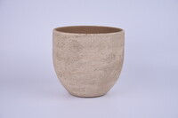 Osłonka na doniczkę ceramiczną LISABON średnica 18x16cm, kamelowa|CAMEL|Ego Dekor