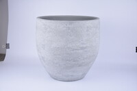 Obal na květináč keramický LISABON, pr.39x36cm, sv. šedá|LIGHT GREY|Ego Dekor