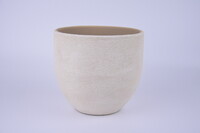 Ceramiczna osłona na doniczkę LISABON, średnica 18x16cm, beżowa|BEGE|Ego Dekor