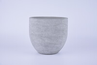 Obal na květináč keramický LISABON, pr.18x16cm, sv. šedá|LIGHT GREY|Ego Dekor