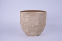 Osłonka na doniczkę ceramiczną LISABON średnica 20x18cm, kamelowa|CAMEL|Ego Dekor