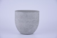 Osłonka na doniczkę ceramiczną LISABON, średnica 14x13cm, st. szary|JASNOSZARY|Ego Dekor