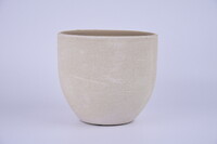 Ceramiczna osłona na doniczkę LISABON o średnicy 16x14cm, beżowa|BEGE|Ego Dekor