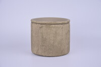 Ceramiczna osłona na doniczkę EVORA o średnicy 16x14cm, camel|CAMEL|Ego Dekor
